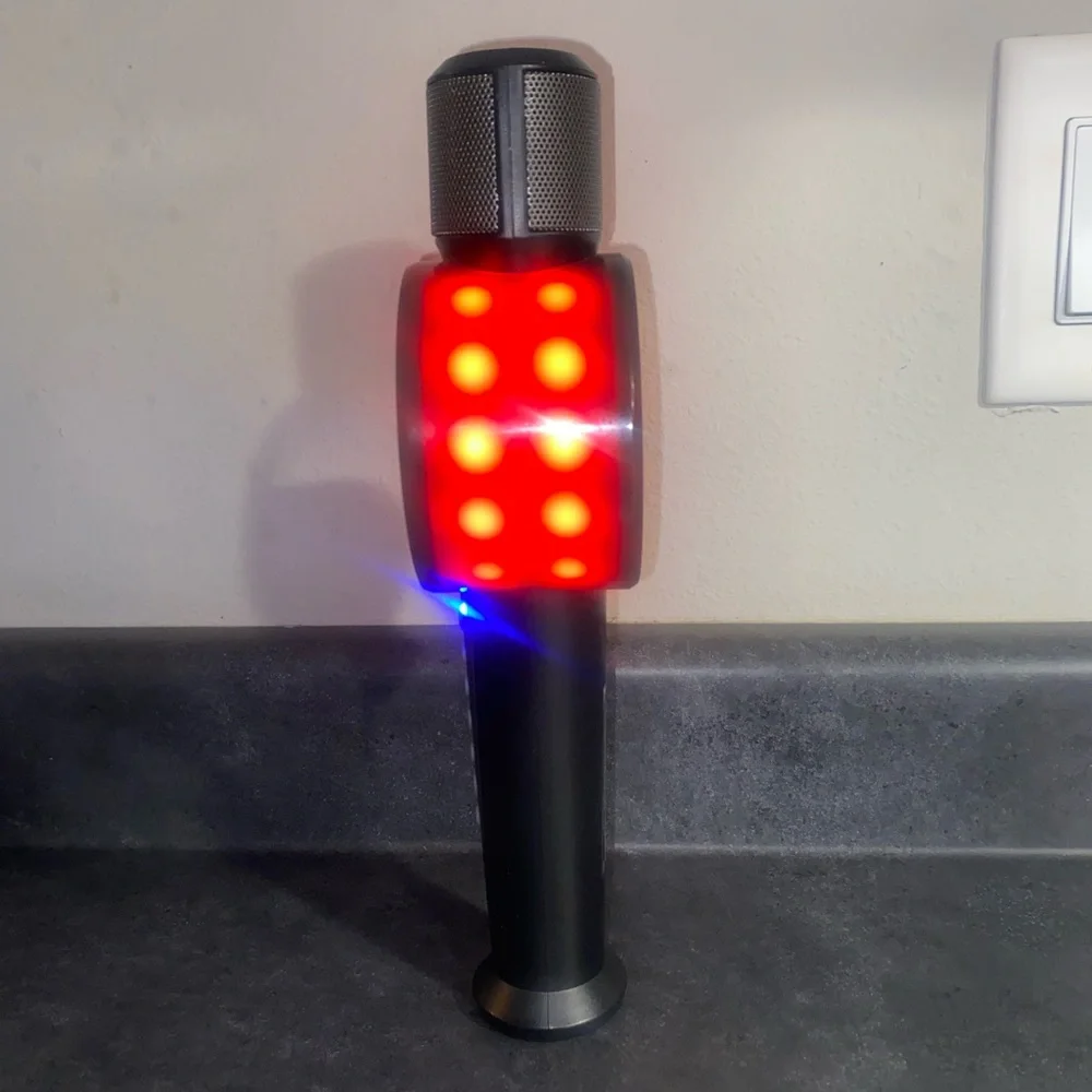 Party Machine Bluetooth Karaoke Microphone - Black